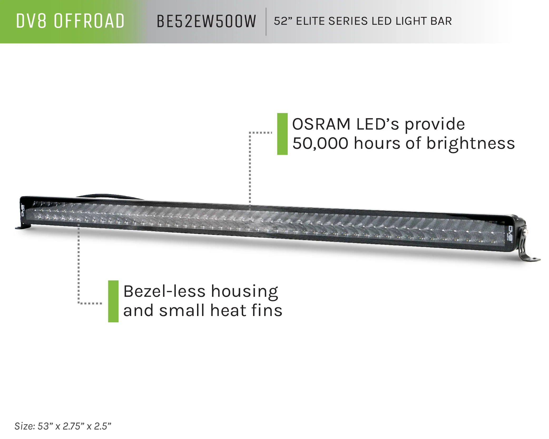 52-Inch Elite Series LED Light Bar | Dual Row - Image 9