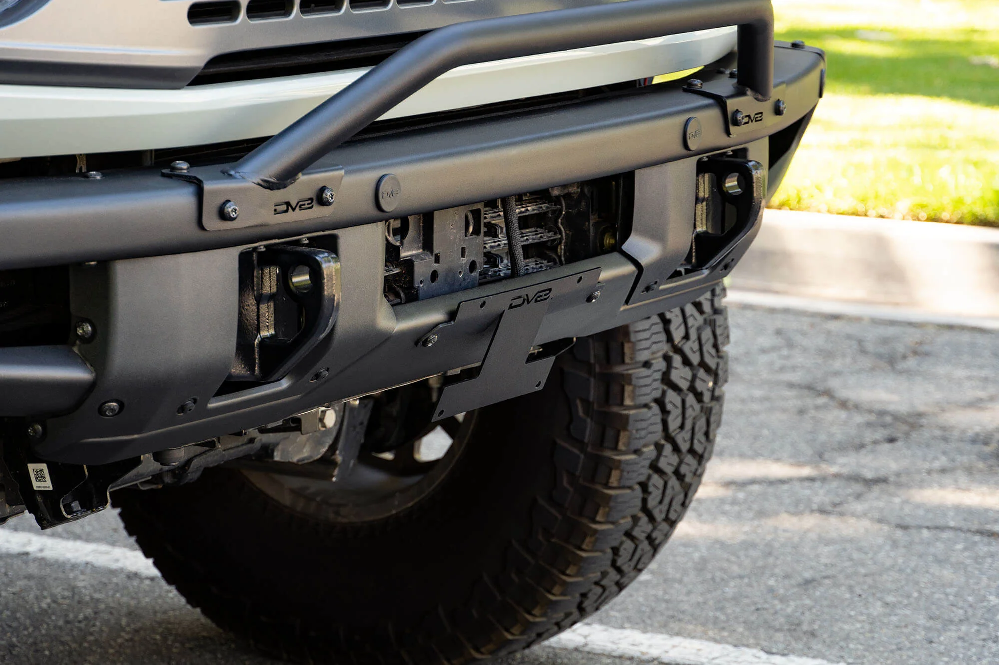 2021-2026 Ford Bronco | Factory Front Bumper License Relocation Bracket | Center - Image 5
