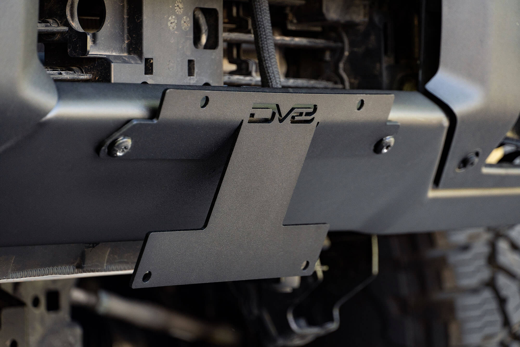 2021-2026 Ford Bronco | Factory Front Bumper License Relocation Bracket | Center - Image 7