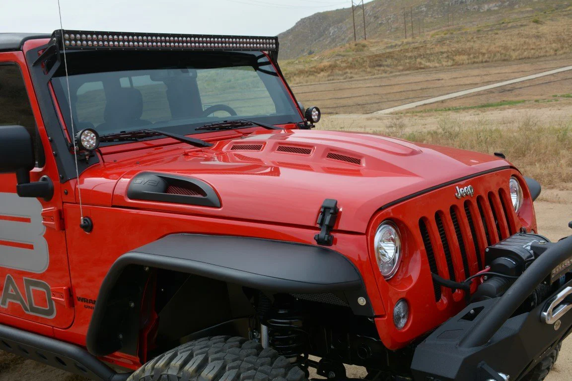 2007-2018 Jeep JK Heat Dispersion Hood - Image 11