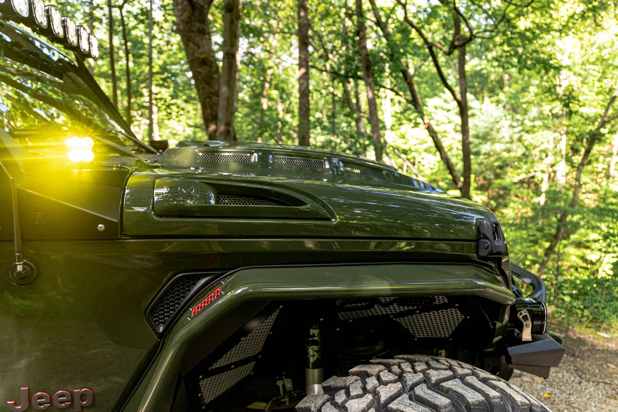 2018-2026 Jeep Wrangler JL & Gladiator JT Heat Dispersion Hood - Image 7