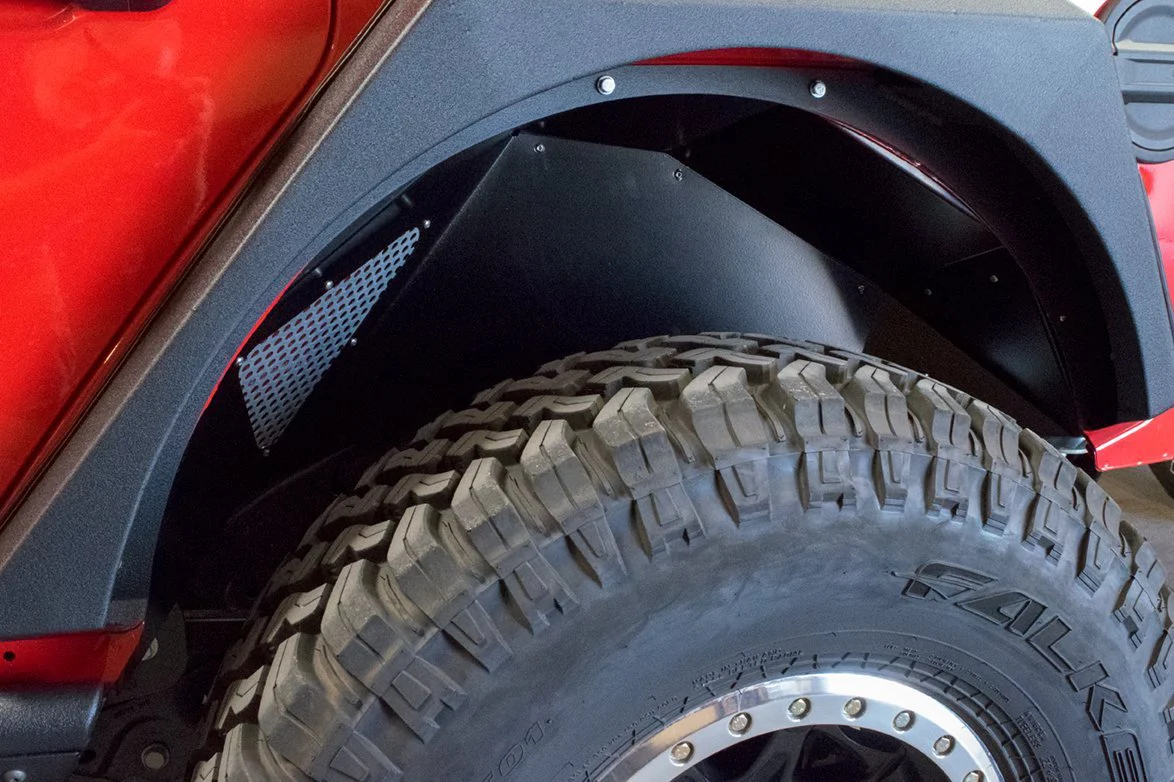 2018-2023 Jeep JL Rear Inner Fenders | Black - Image 2