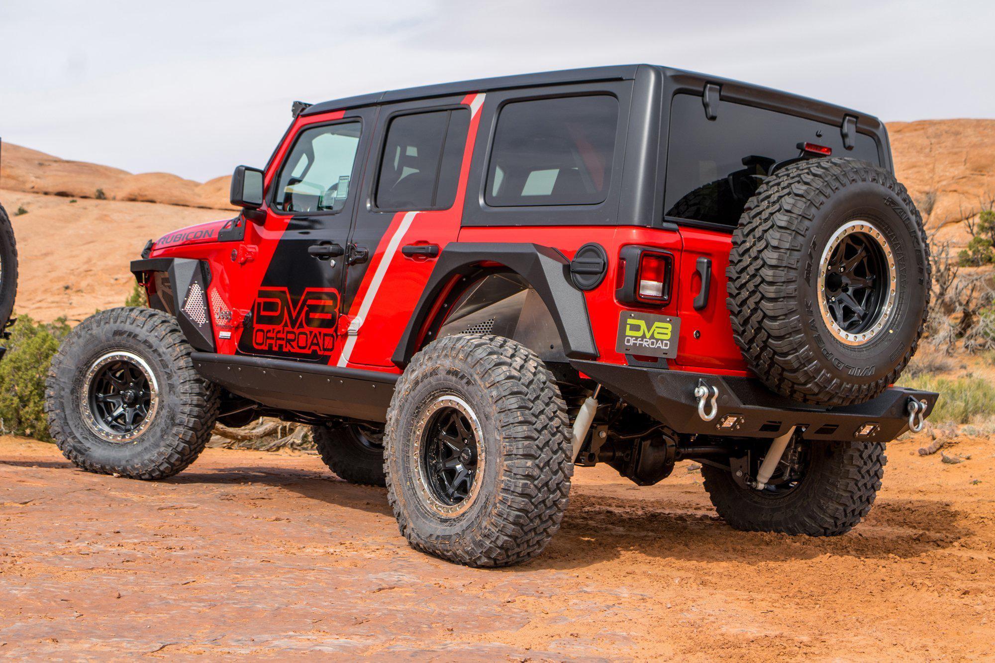 2018-2023 Jeep JL Rear Inner Fenders | Black - Image 3