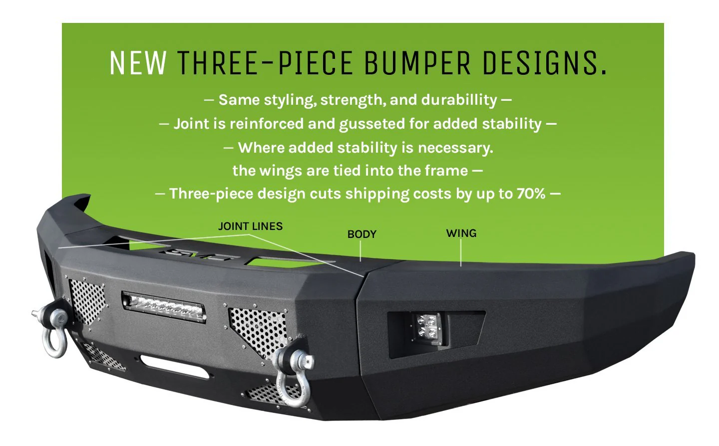 2018-2020 Ford F-150 Steel Front Bumper - Image 9