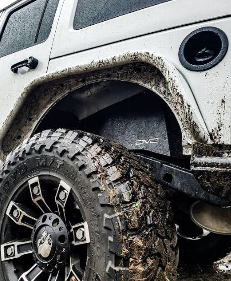 2007-2018 Jeep JK Rear Inner Fenders | Black - Image 4