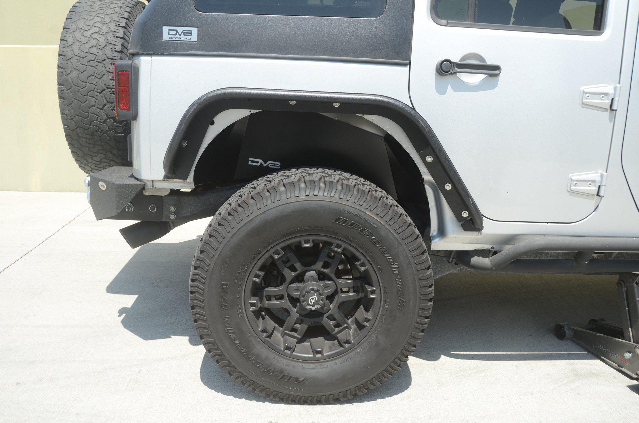 2007-2018 Jeep JK Rear Inner Fenders | Black - Image 5