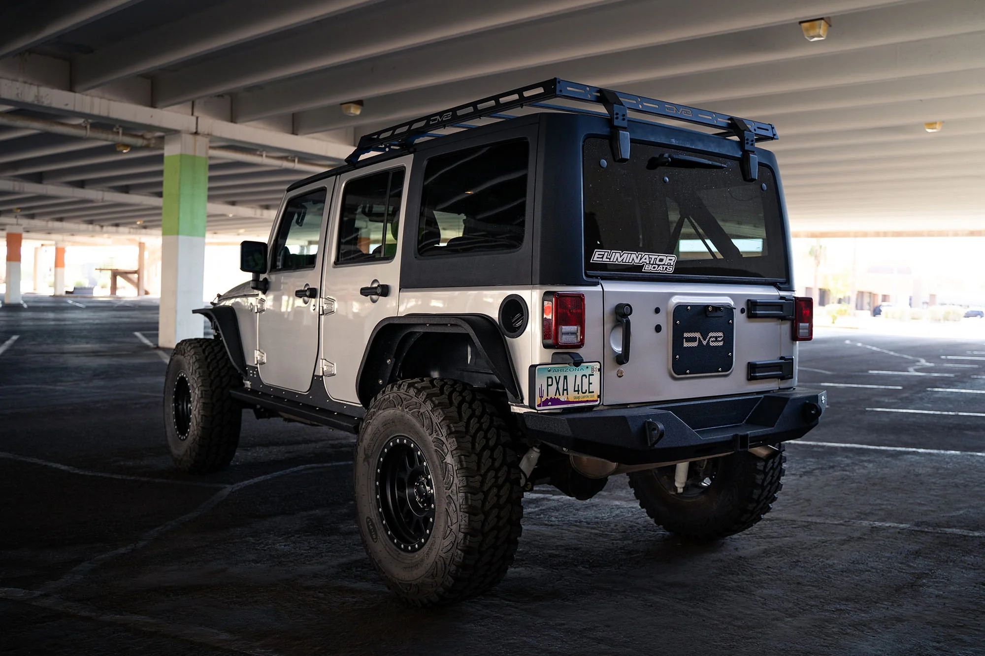 2007-2018 Jeep Wrangler JK Half-Length Roof Rack - Image 4