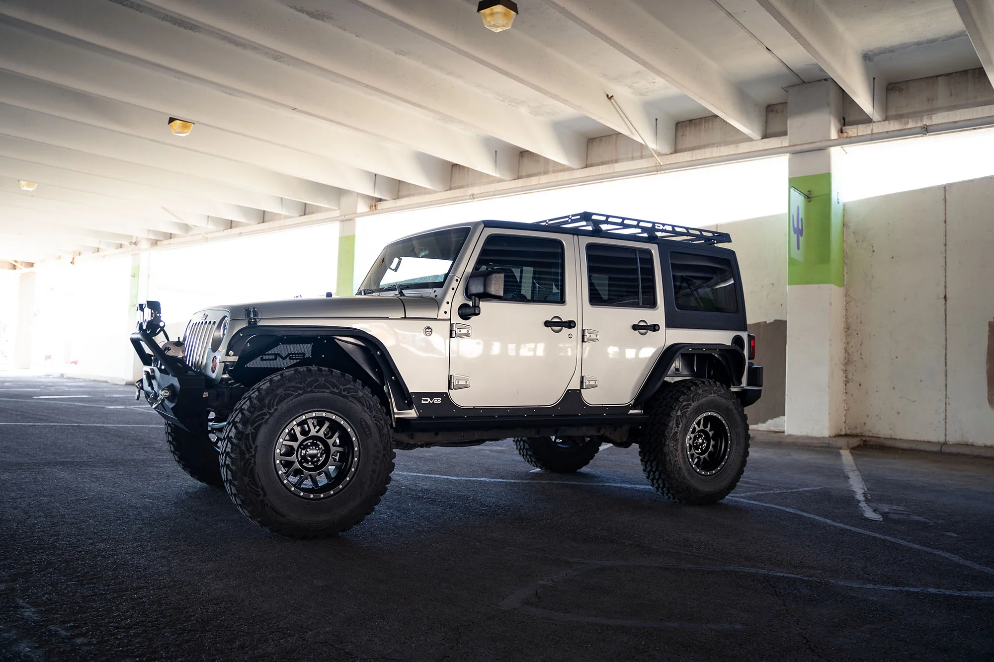2007-2018 Jeep Wrangler JK Half-Length Roof Rack - Image 5