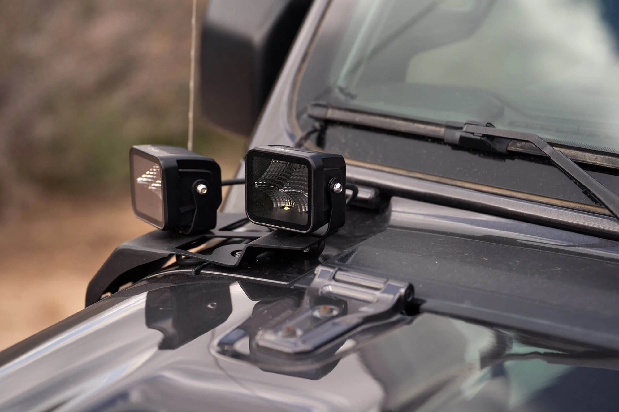 2018-2026 Jeep Wrangler JL & Gladiator JT A-Pillar Dual Pod Light Mounts - Image 3
