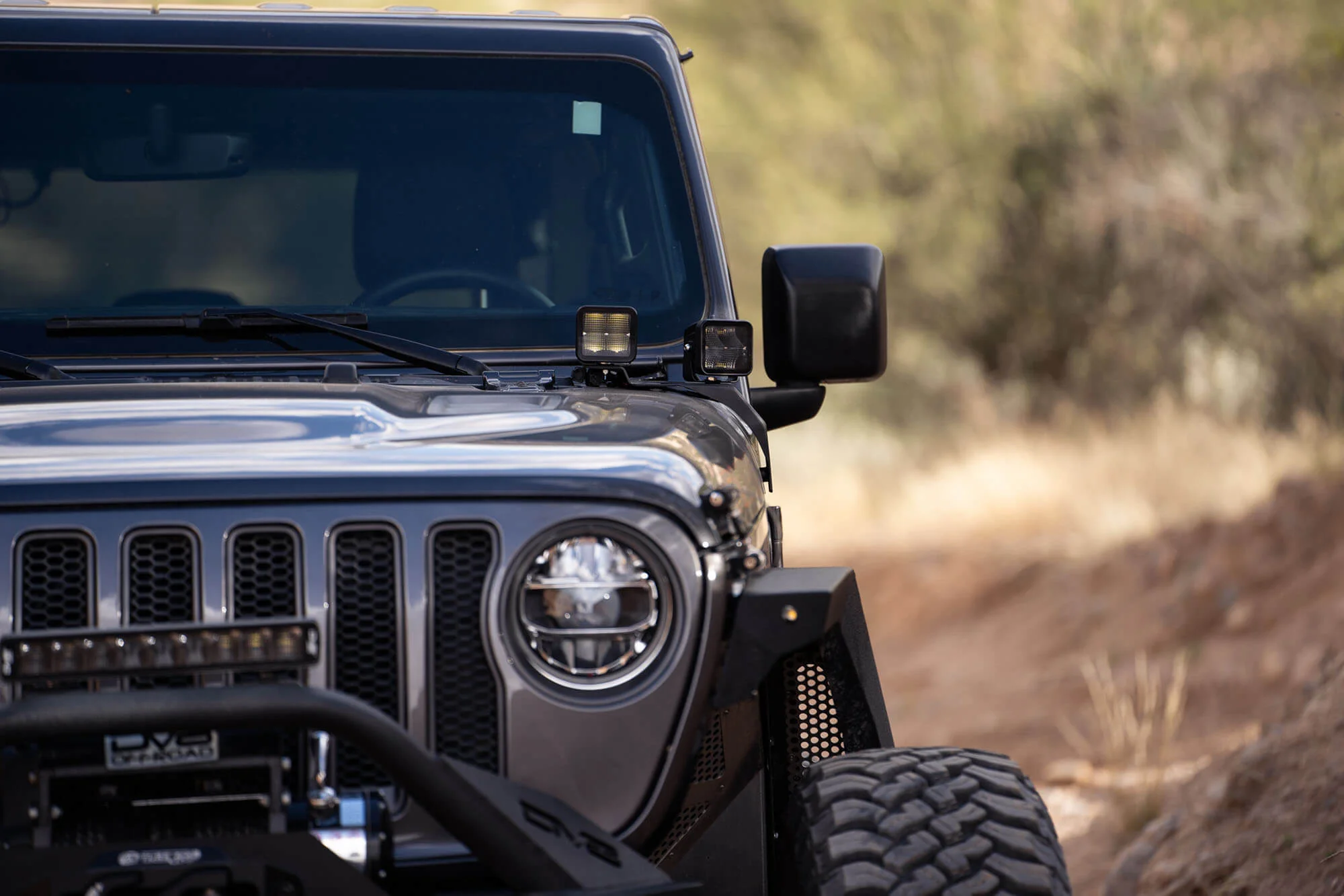2018-2026 Jeep Wrangler JL & Gladiator JT A-Pillar Dual Pod Light Mounts - Image 4