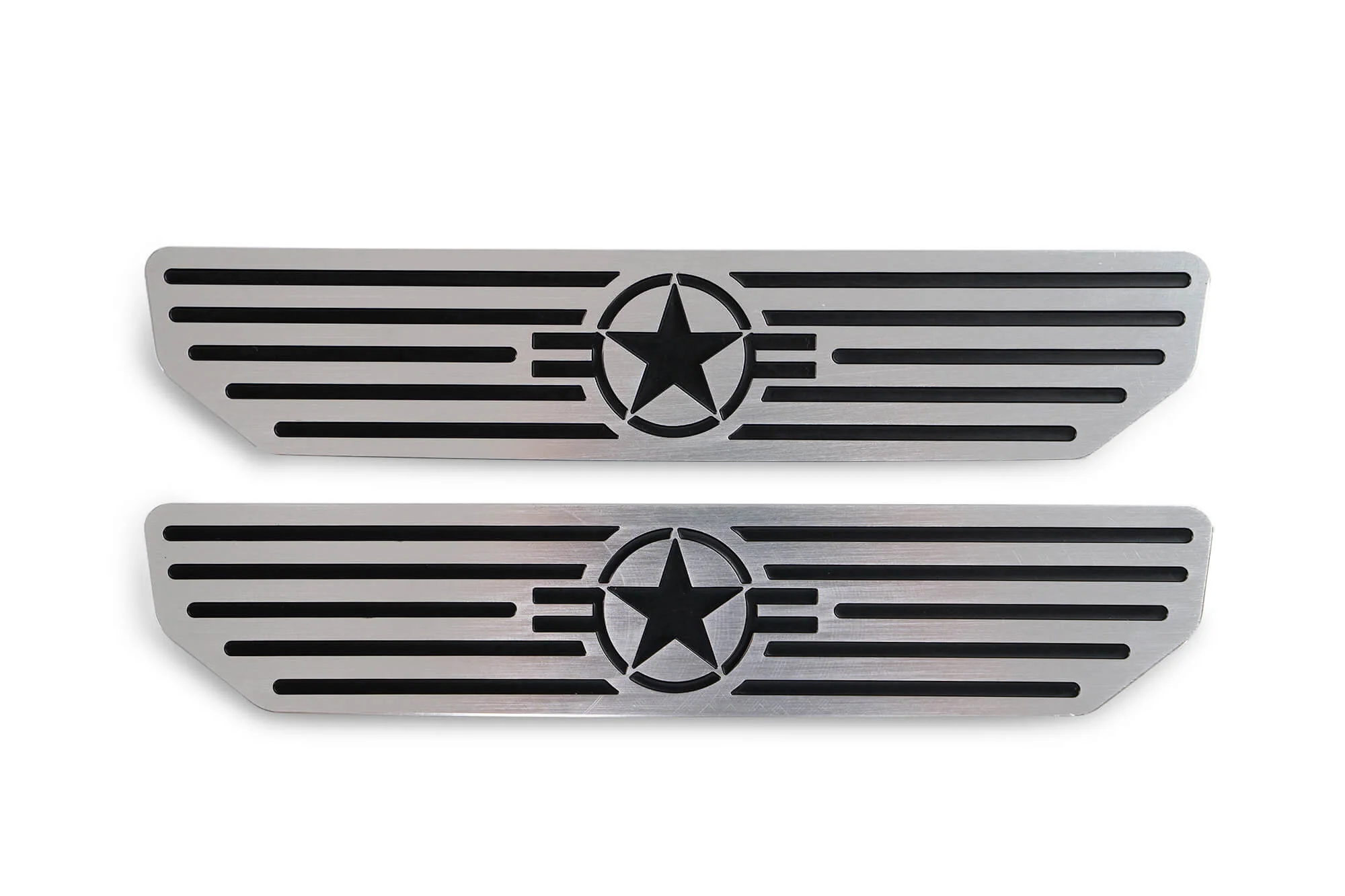 2018-2026 Jeep Wrangler JL & Gladiator JT Sill Plates "Star Logo" | Rear - Image 3