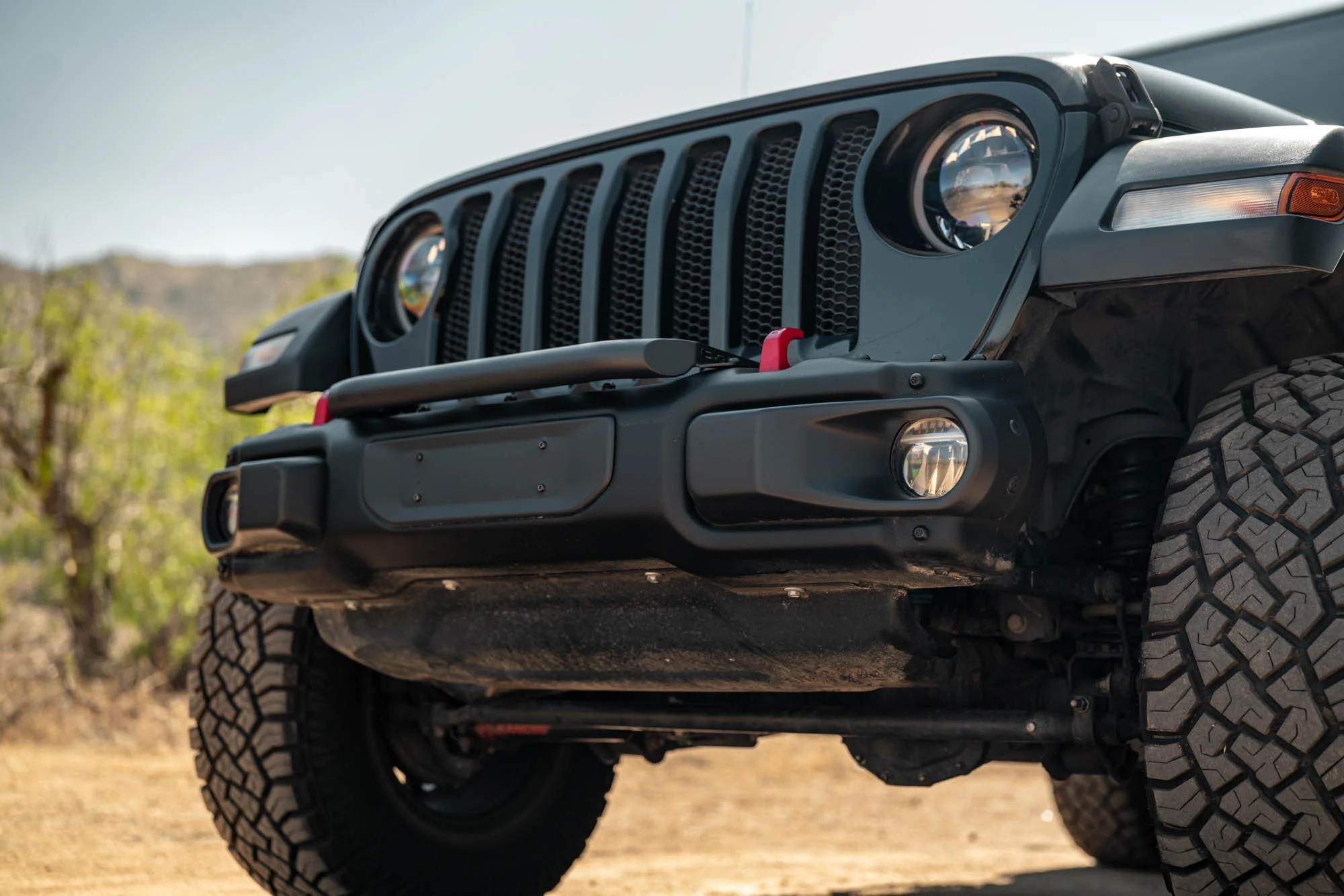2018+ Wrangler JL Push Bar for Mopar Rubicon Steel Bumper - Image 4