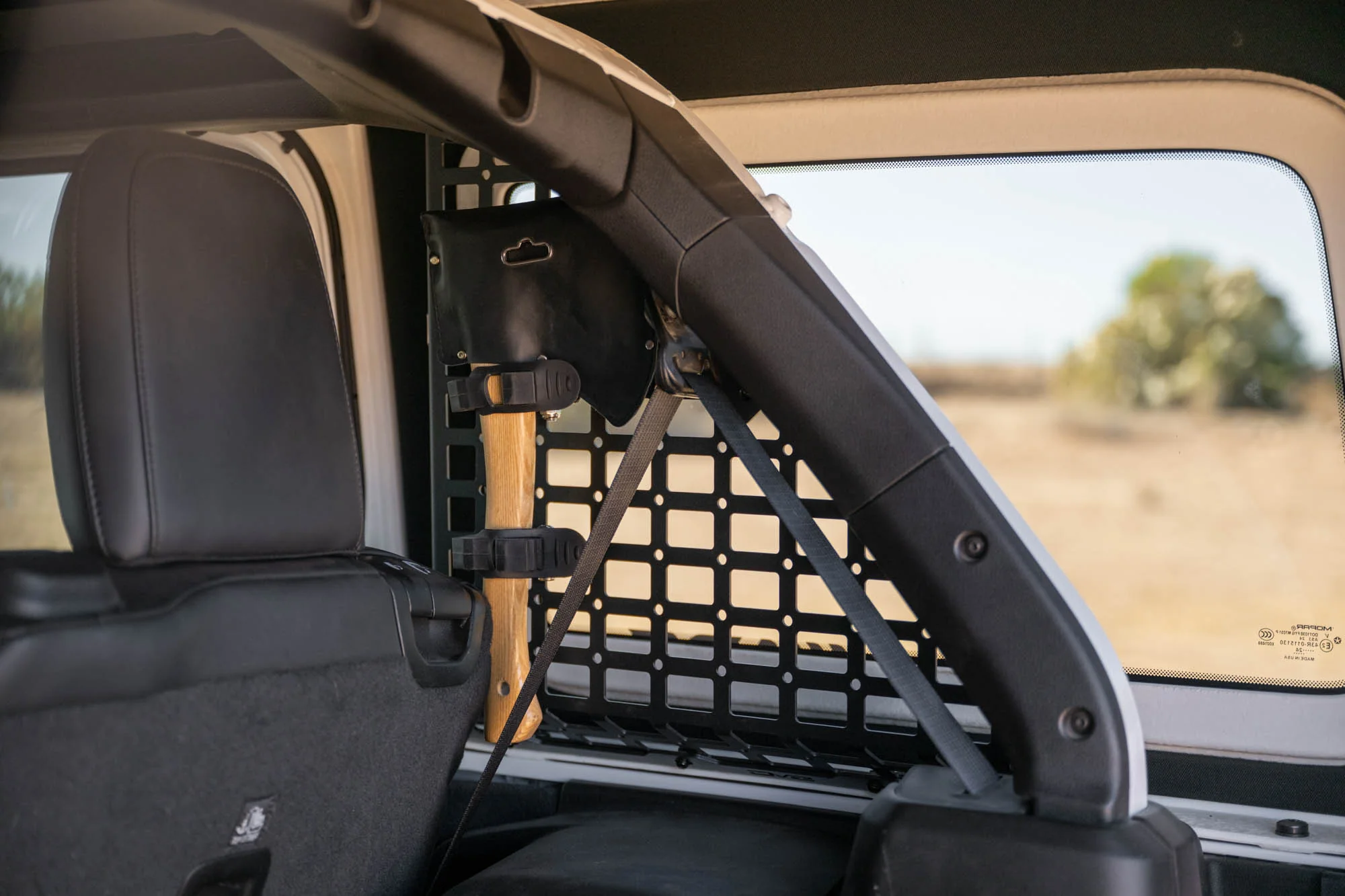 2018-2026 Jeep Wrangler JL 4-Door Rear Window Pocketed Molle Panels - Image 11