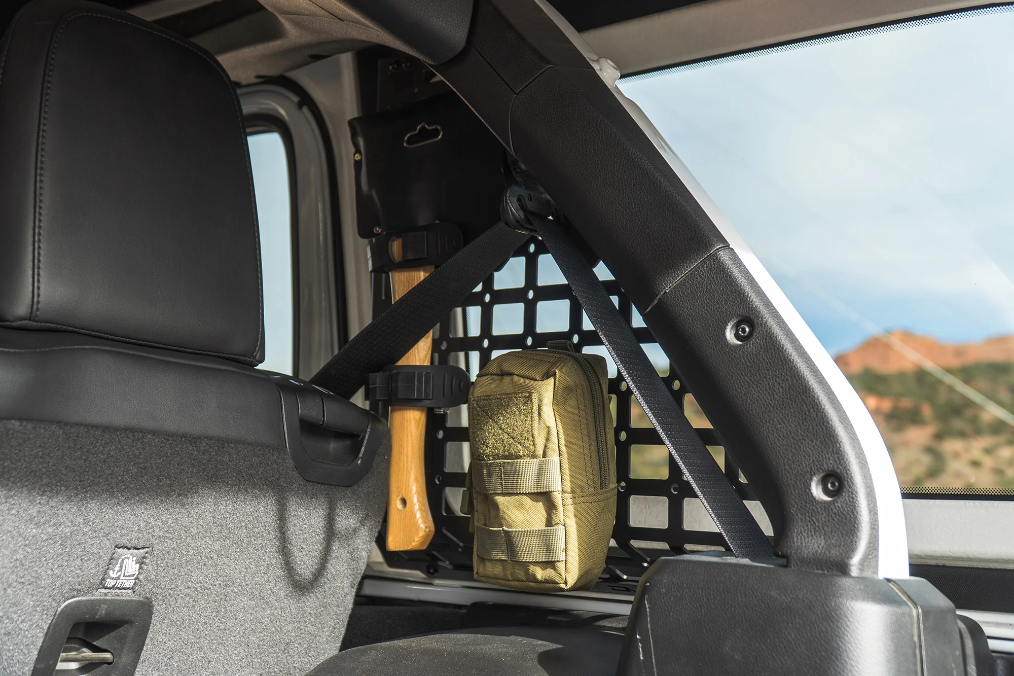 2018-2026 Jeep Wrangler JL 4-Door Rear Window Pocketed Molle Panels - Image 4