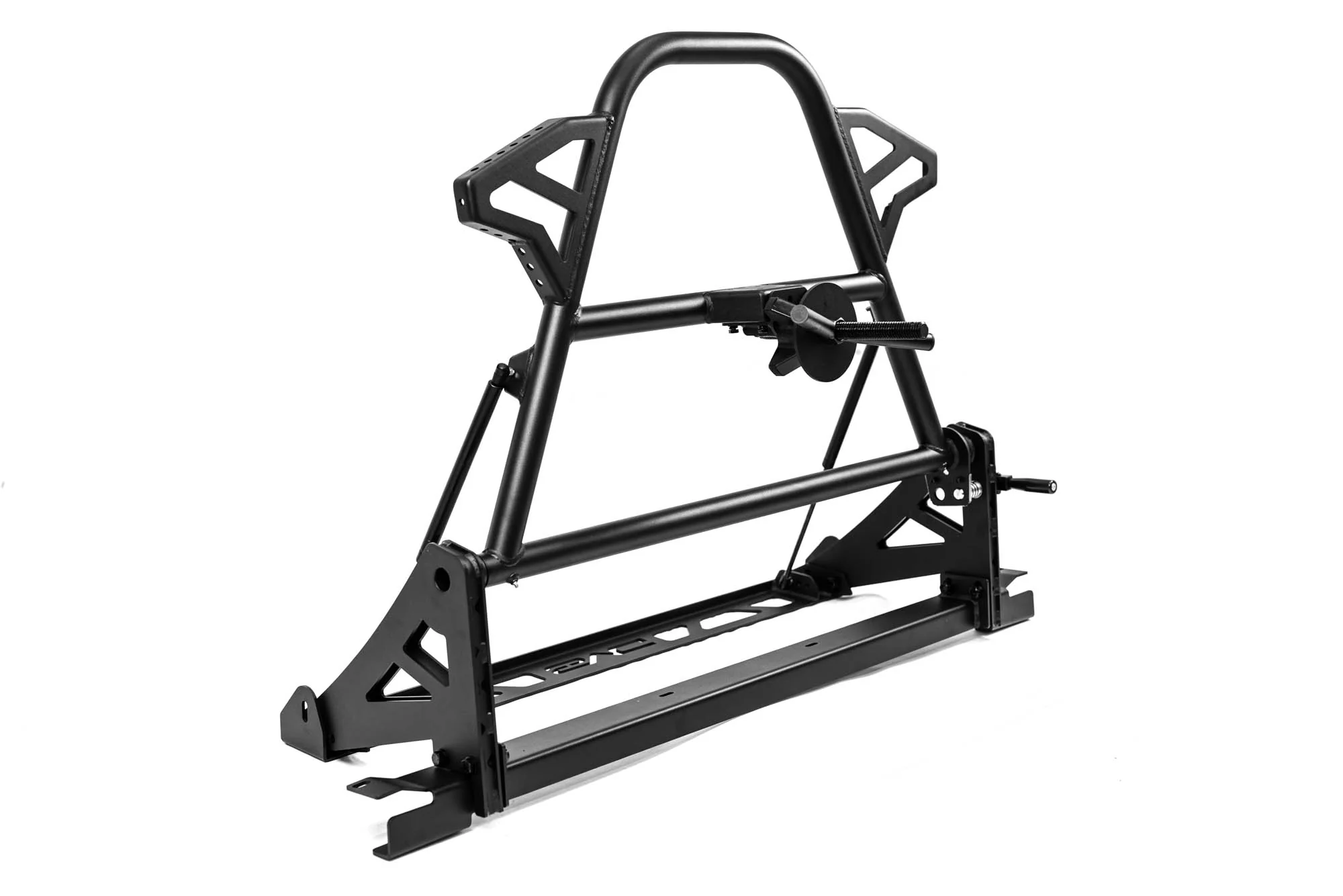2020-2025 Jeep Gladiator JT Adjustable In-Bed Spare Tire Carrier - Image 15