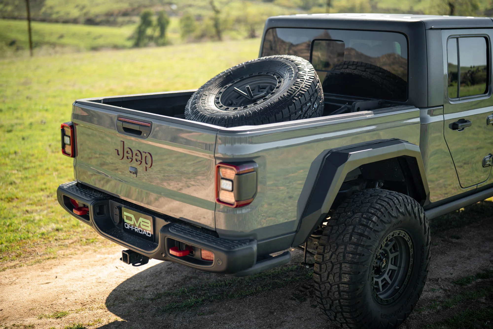 2020-2025 Jeep Gladiator JT Adjustable In-Bed Spare Tire Carrier - Image 4