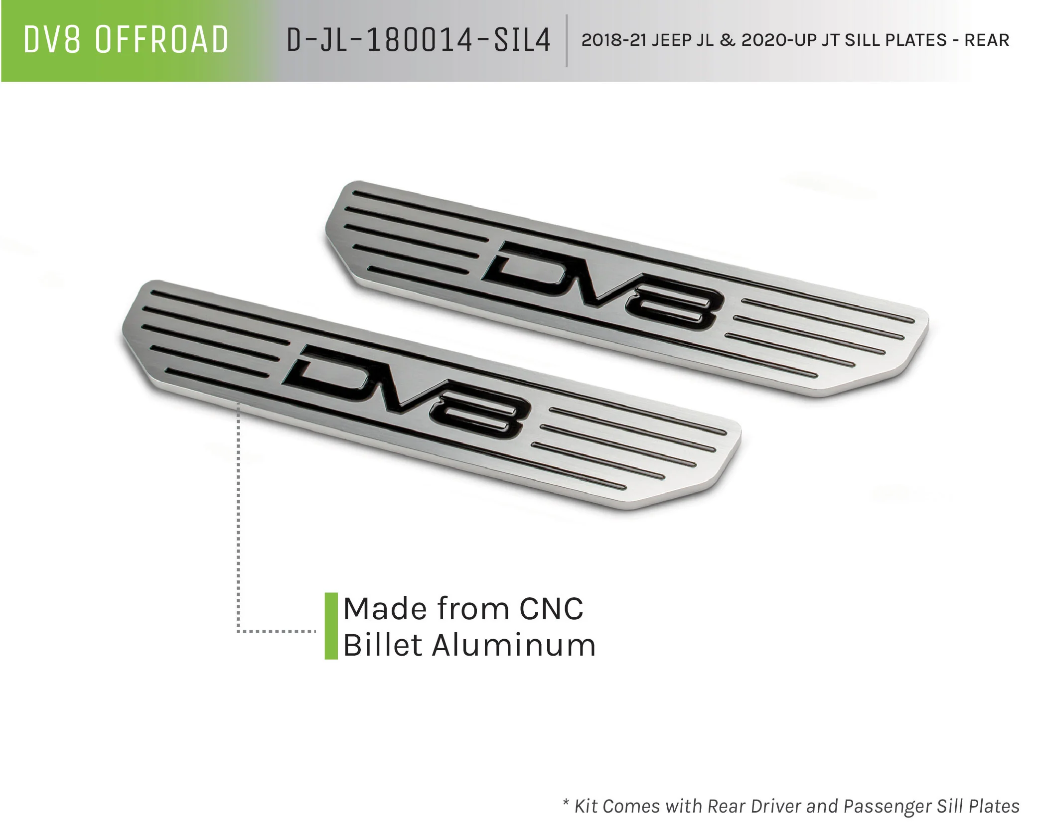2018-2026 Jeep Wrangler JL & Gladiator JT Sill Plates | Rear - Image 7