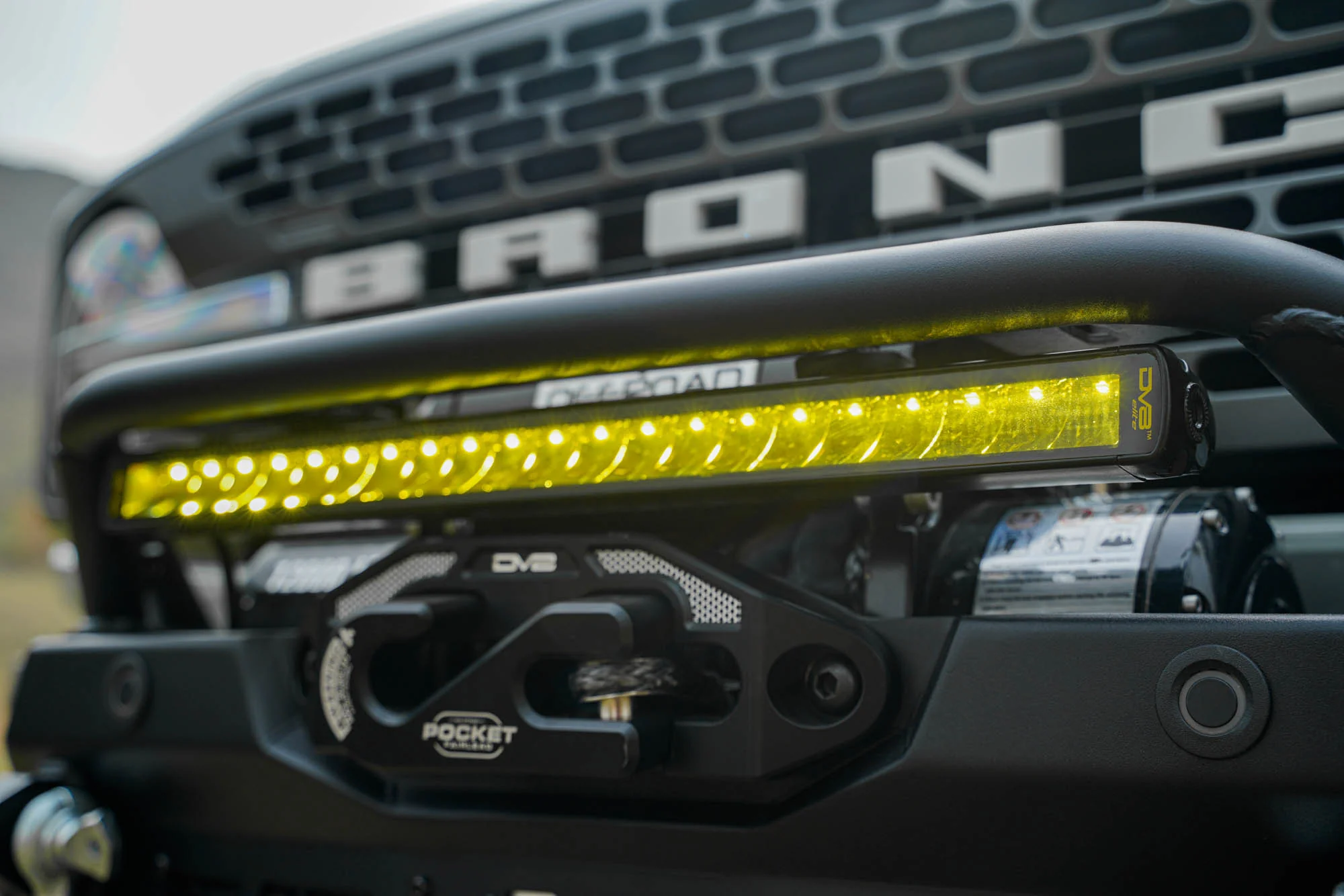 20-Inch Elite Series Amber LED Light Bar | Single Row - Image 10