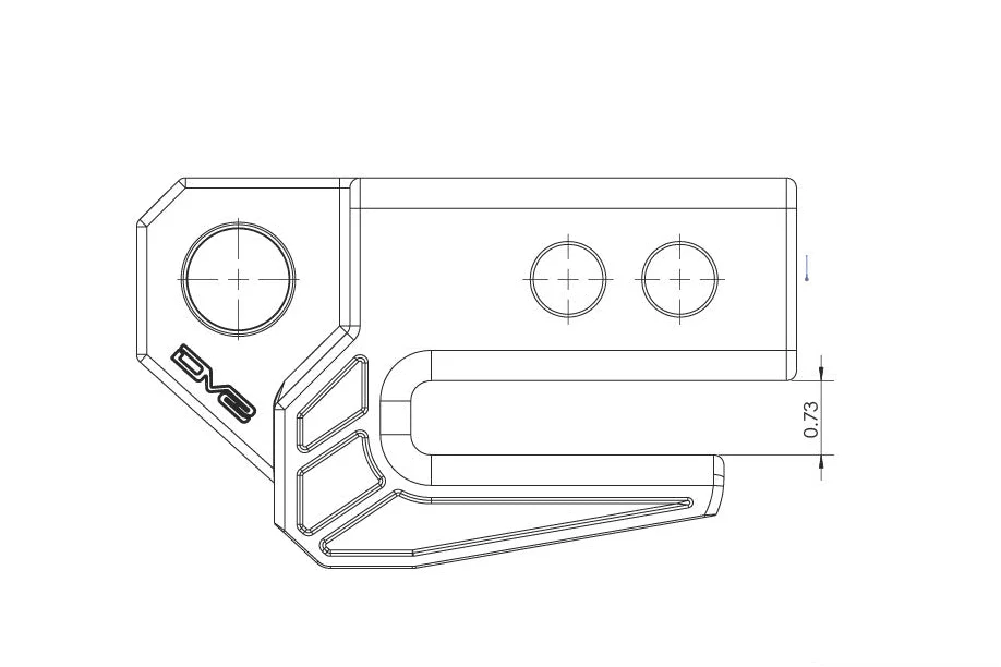 DV8 Xtract 2" Hitch Skid Plate - Image 4