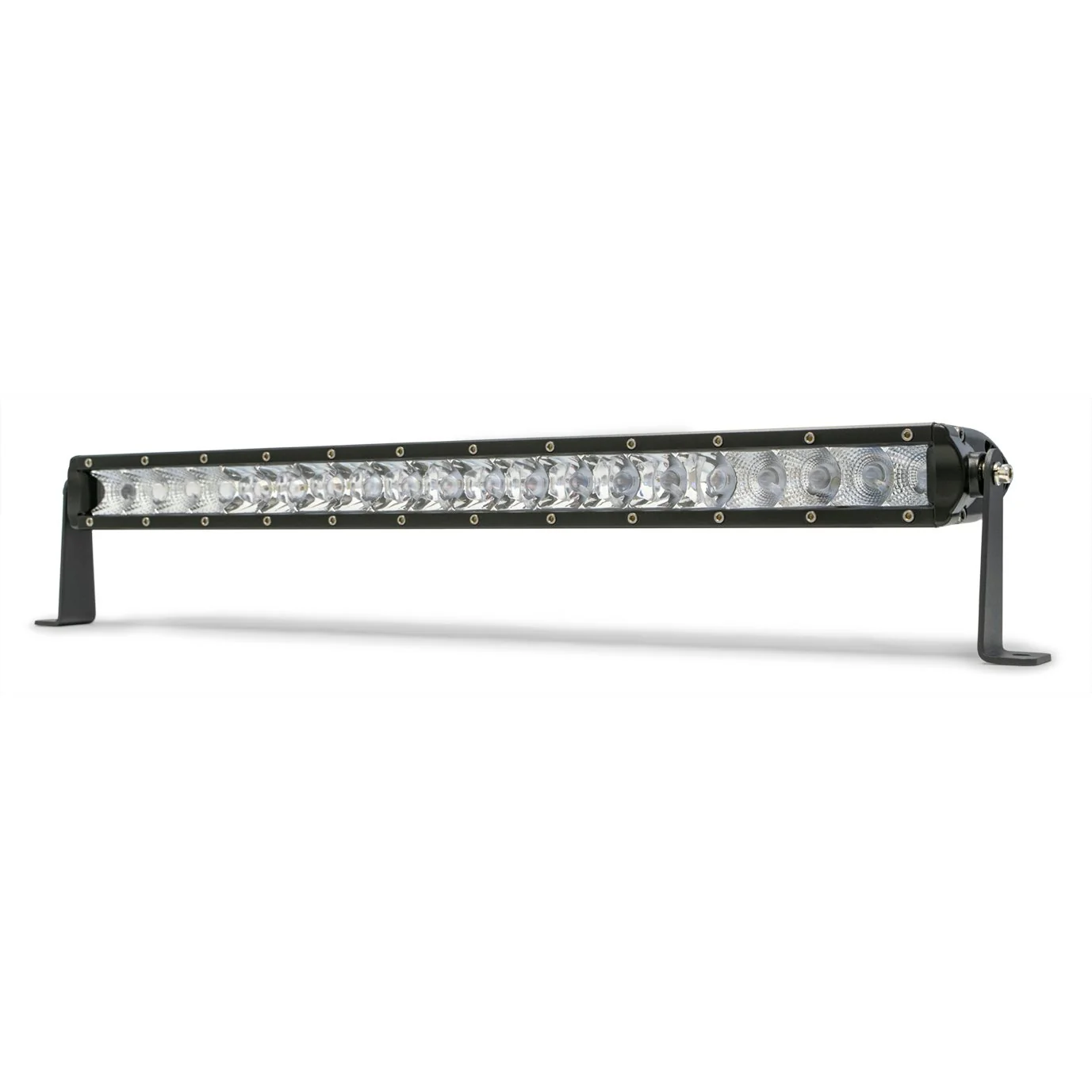 Single Row LED Light Bar with Chrome Face - Image 3