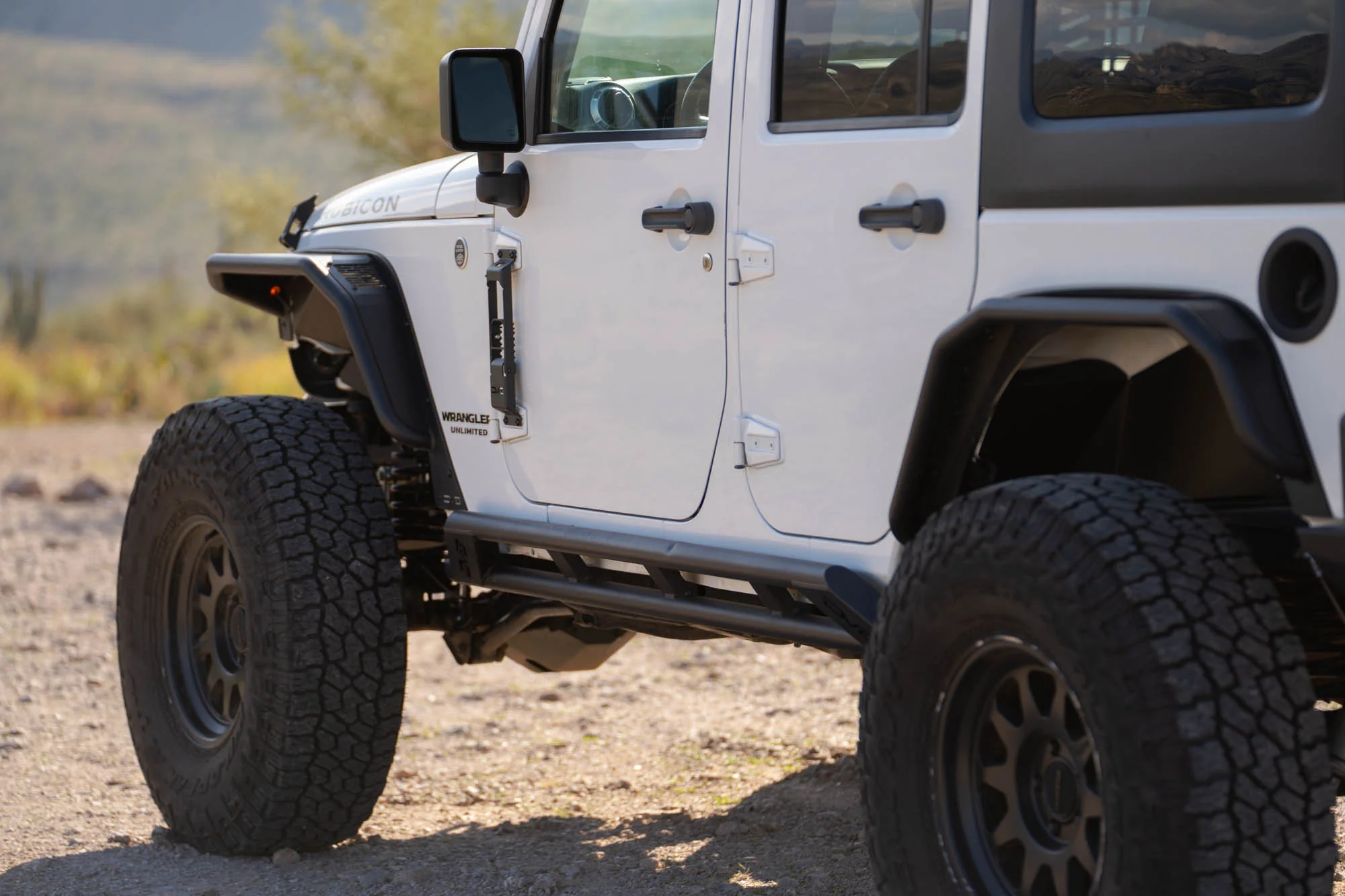 2007-2018 Jeep Wrangler JK 4-Door Rock Sliders - Image 4