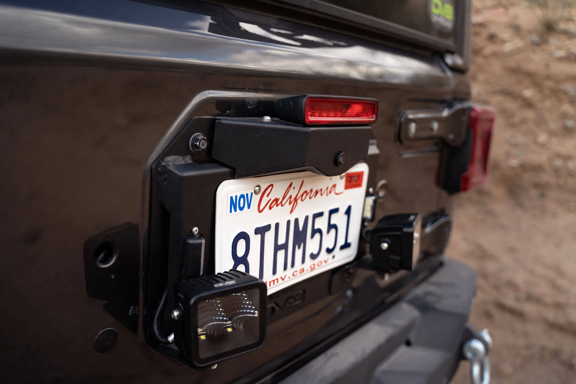 2018-2024 Jeep Wrangler JL Spare Tire Delete with Light Mounts - Image 6